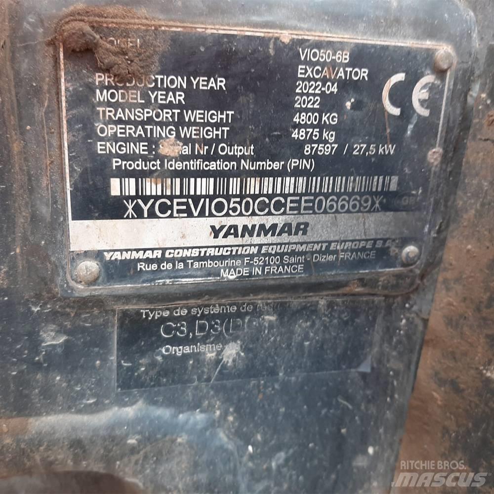 Yanmar Vio 50 حفارات صغيرة أقل من 7 طن (حفارات صغيرة)