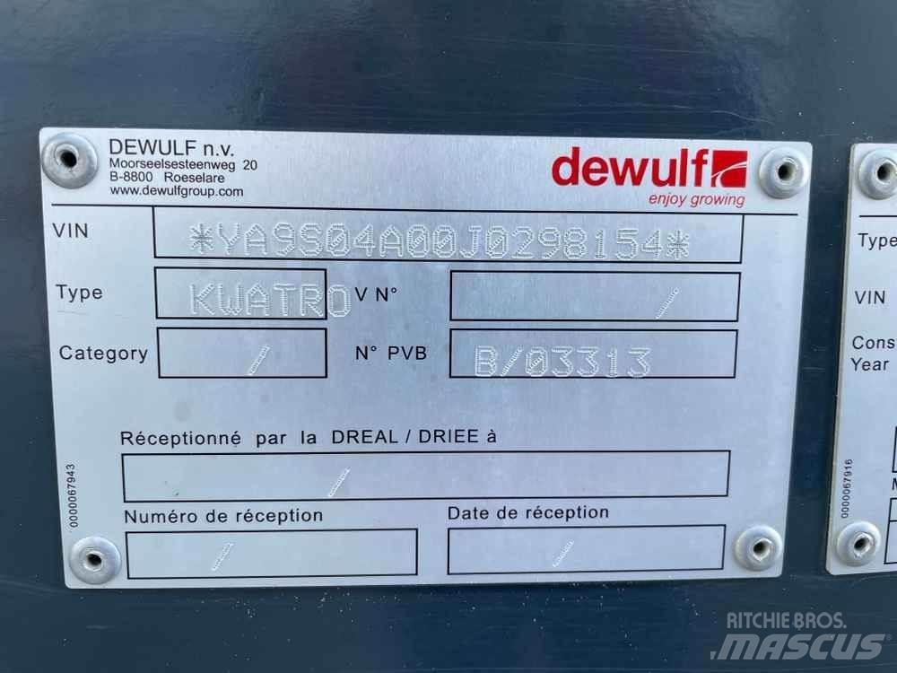 Dewulf KWATRO ماكينات زراعية أخرى