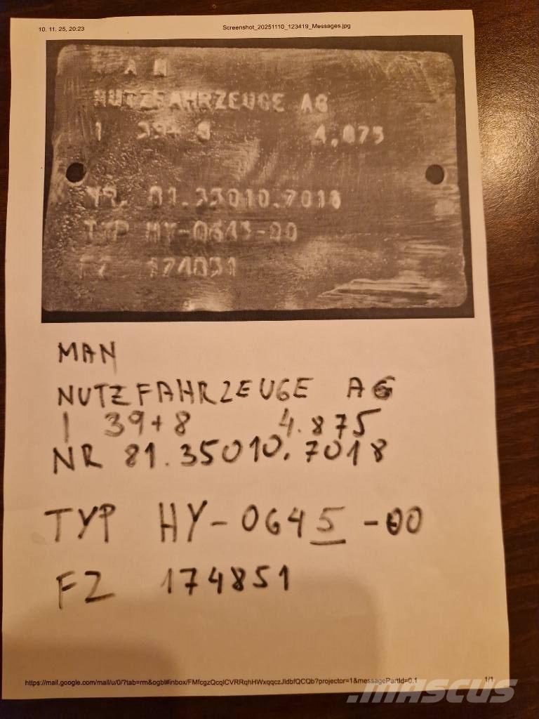 MAN L 2000 محور العجلة