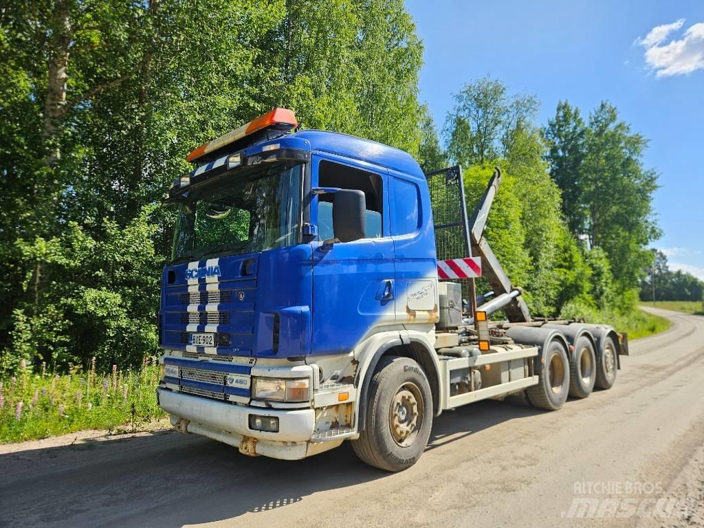Scania 164 G 480 شاحنات الرافعات الخطافية