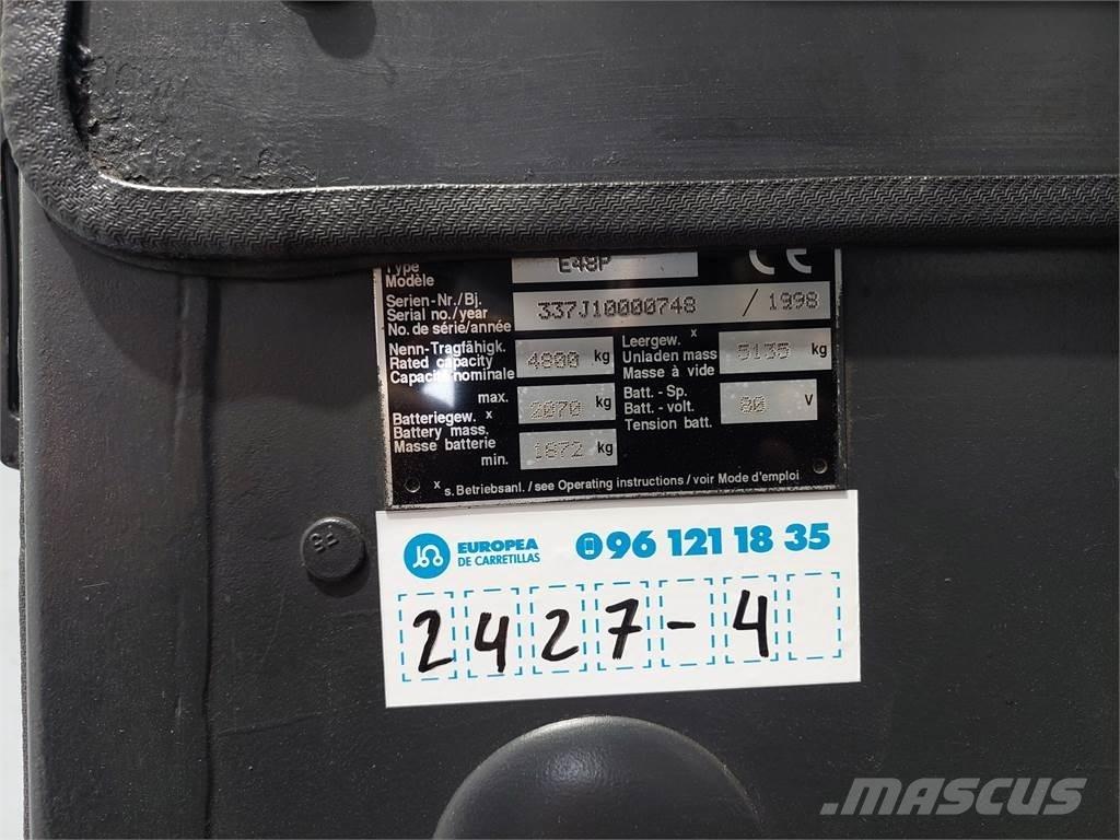Linde E48P شاحنات ذات رافعات شوكية تعمل بالكهرباء