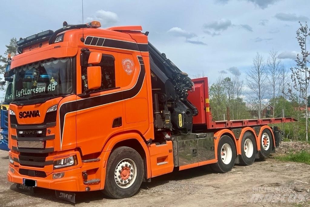 Scania R 500 شاحنات الرافعات