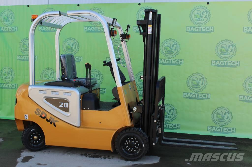 SDJK CPD 20 Electric شاحنات ذات رافعات شوكية تعمل بالكهرباء