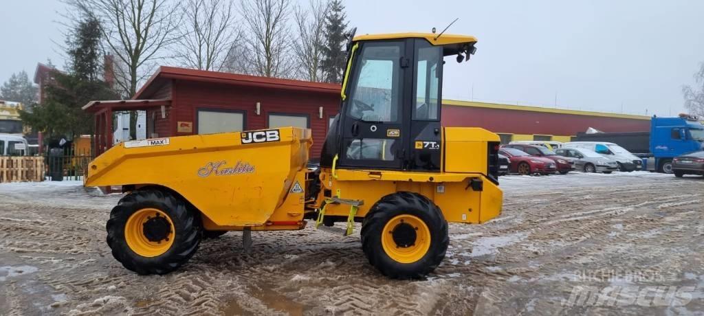 JCB 7FT Hi-Viz عربات نقل قلابة للمواقع