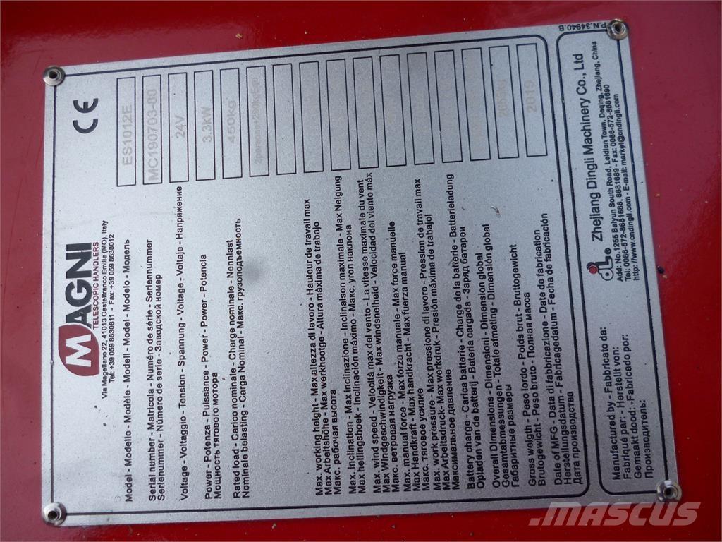 Magni ES1012E رافعات مقصية الشكل