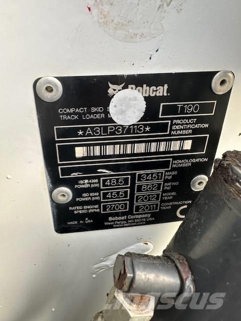 Bobcat T 190 لوادر انزلاقية التوجيه