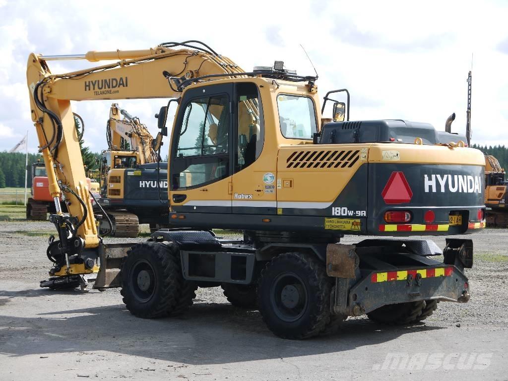 Hyundai R 180 W-9A حفارات بعجل