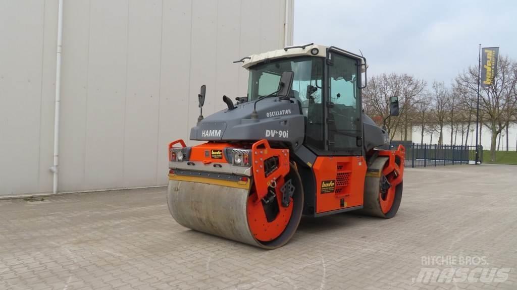 Hamm DV +90i VO-S مداحل ثنائية الاسطوانة