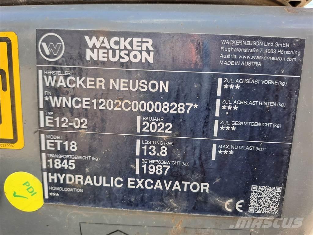 Wacker Neuson ET18 حفارات زحافة