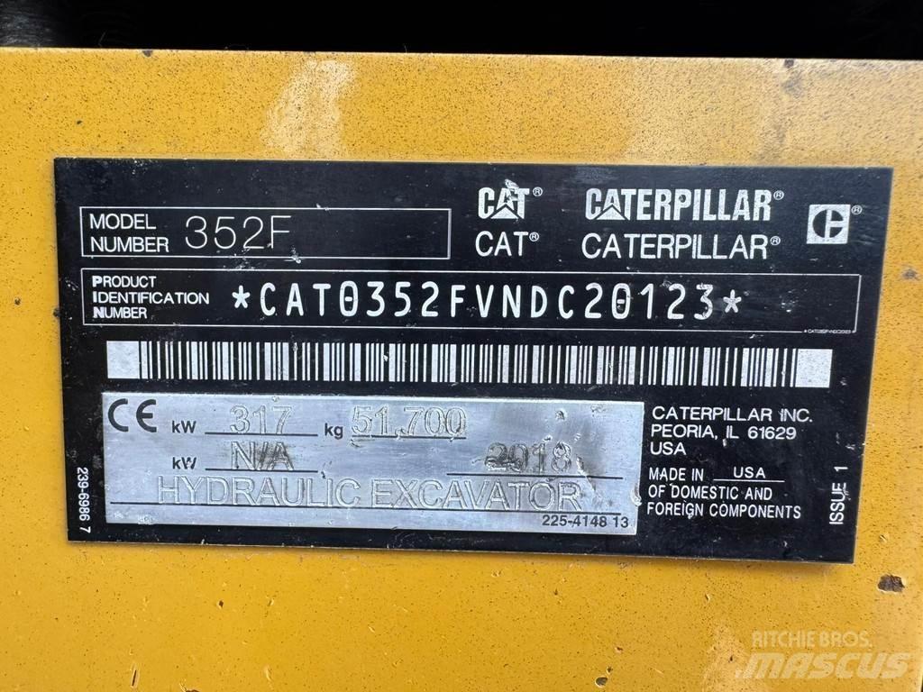 CAT 352F حفارات خاصة