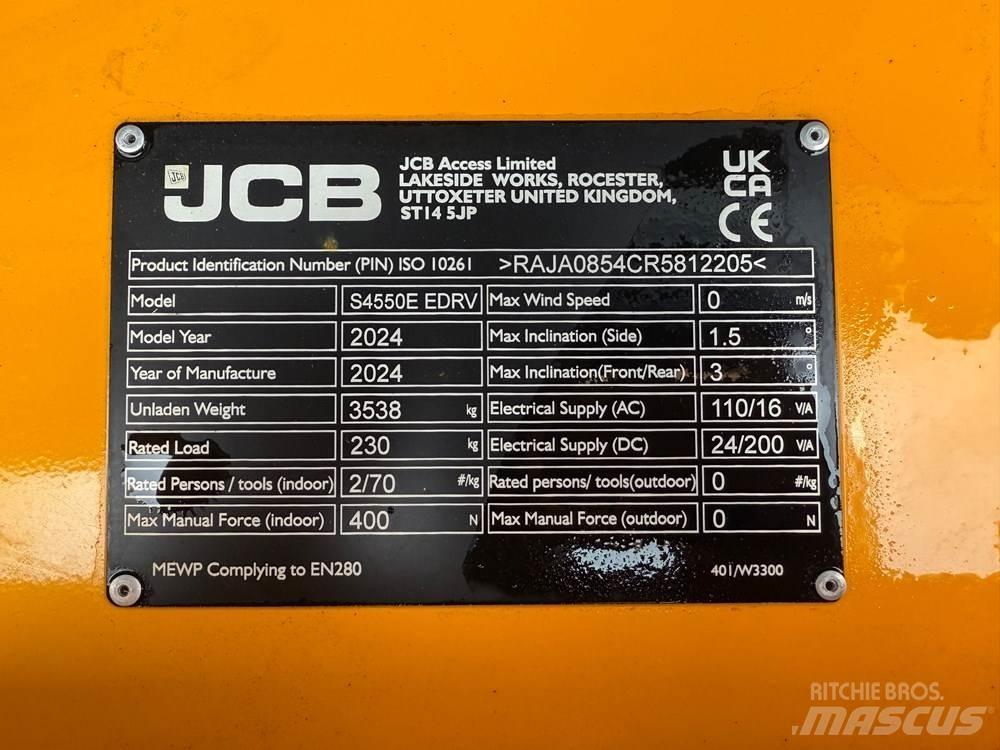 JCB S4550E رافعات مقصية الشكل