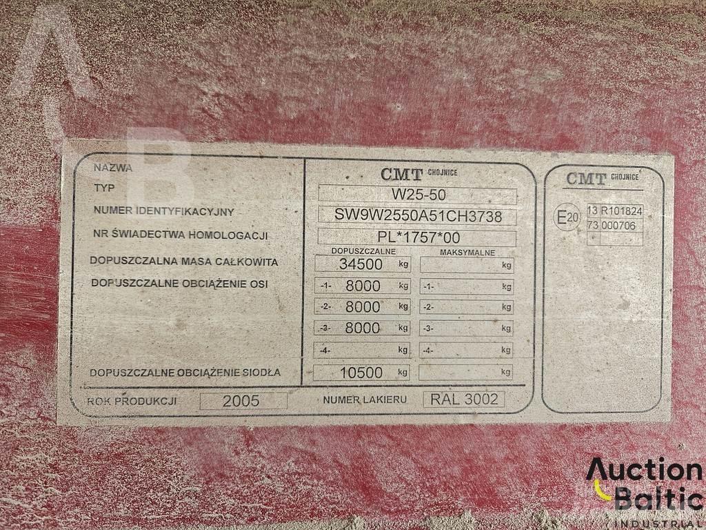 CMT W25-50 نصف مقطورات بباب جانبي