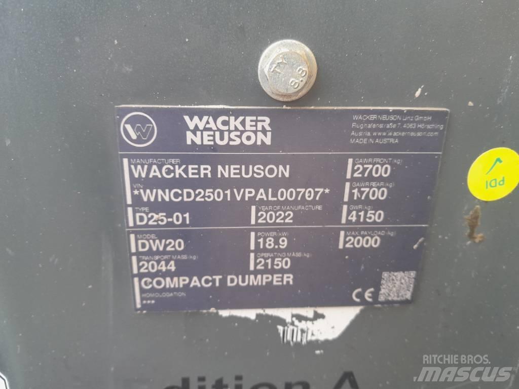 Wacker Neuson DW 20 عربات نقل قلابة للمواقع