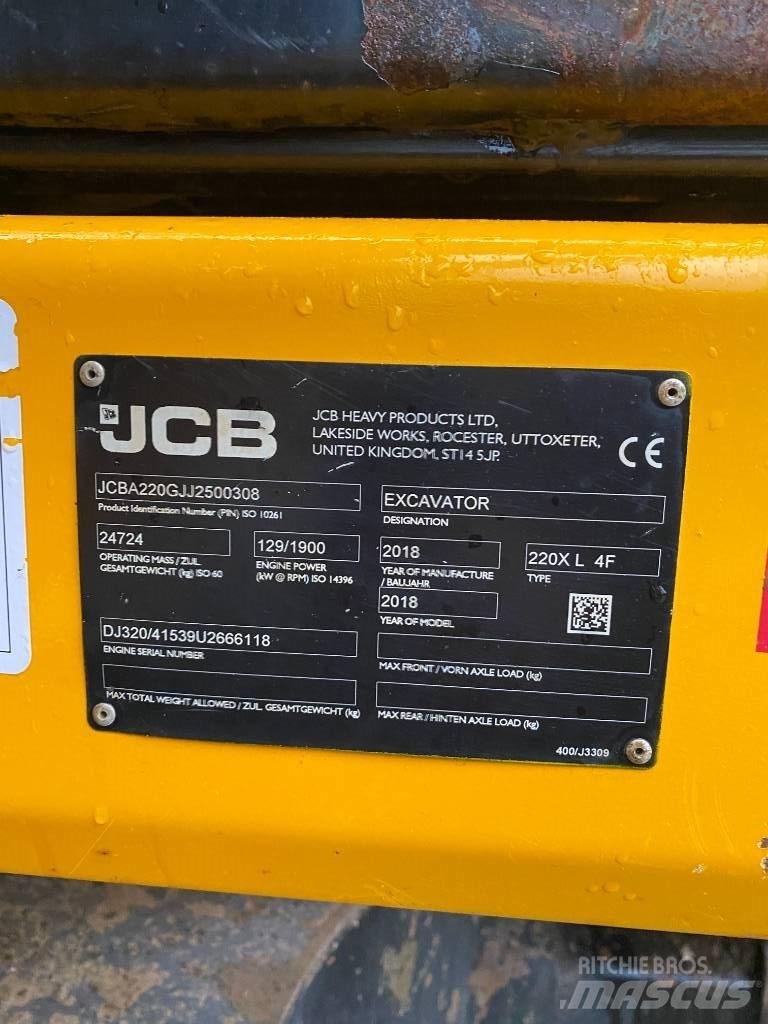 JCB 220 XL حفارات زحافة