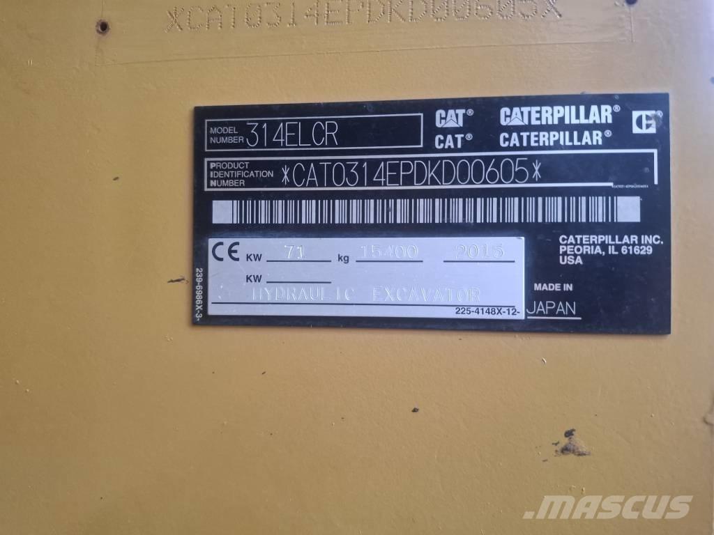 CAT 314 E LCR حفارات زحافة