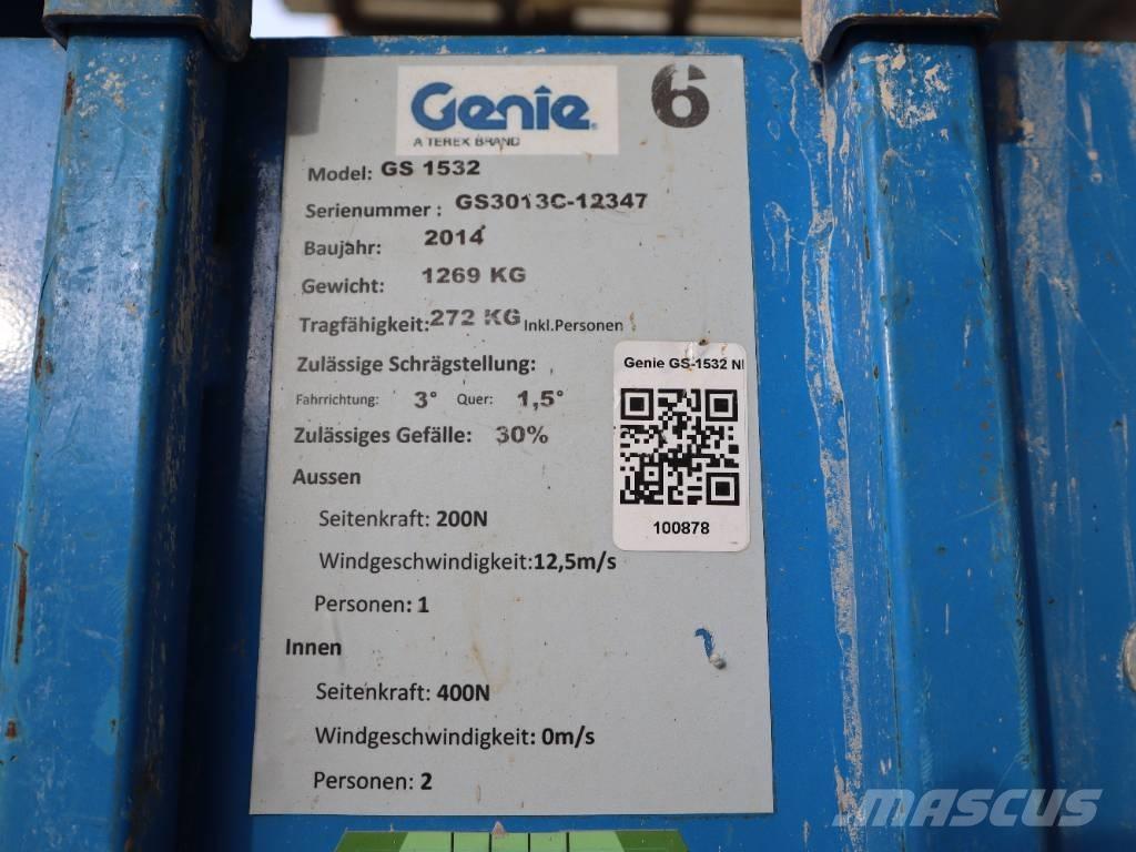 Genie GS 1532 رافعات مقصية الشكل
