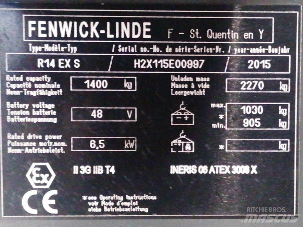 Linde R14 EX S شاحنة مناولة