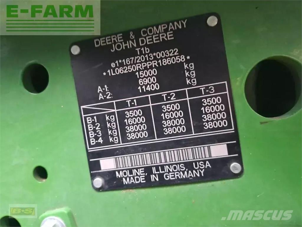 John Deere 6r250 الجرارات