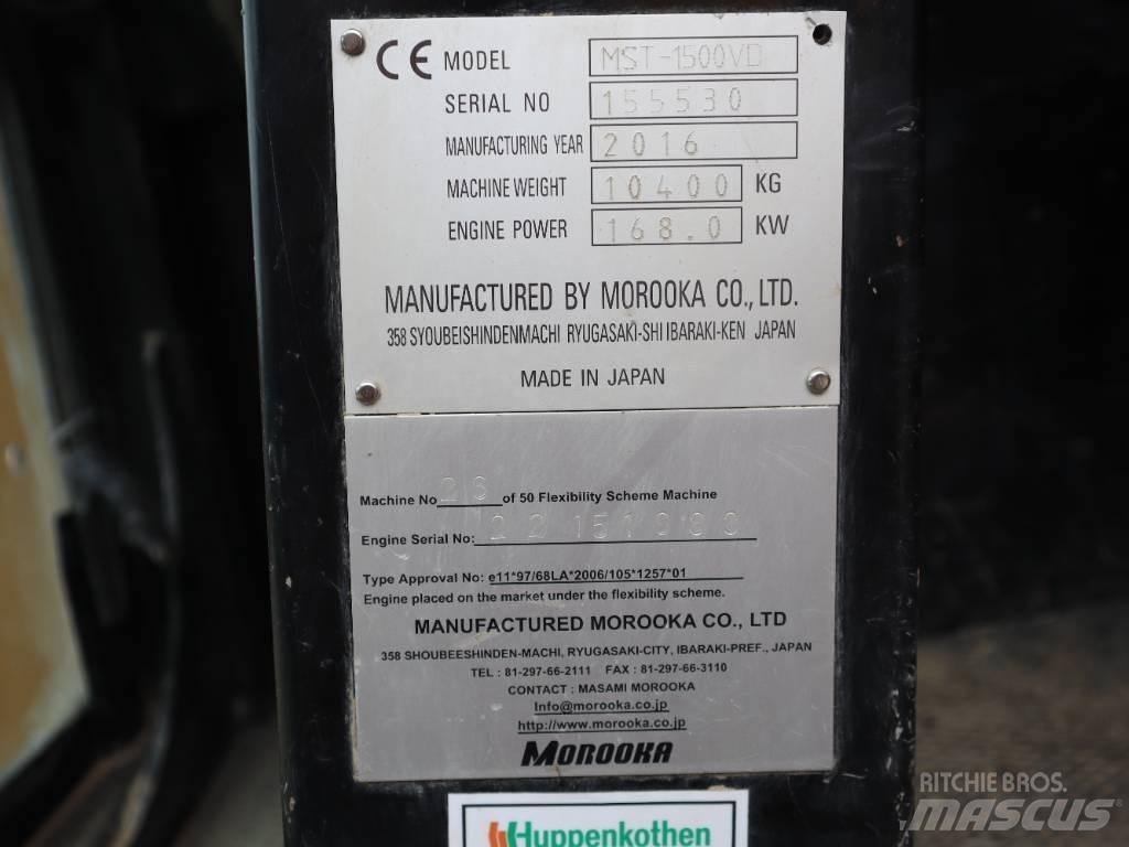 Morooka MST 1500 V D عربات نقل قلابة مجنزرة