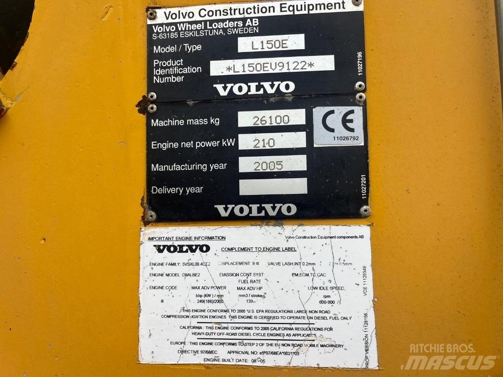 Volvo L 150 E لوادر بعجل