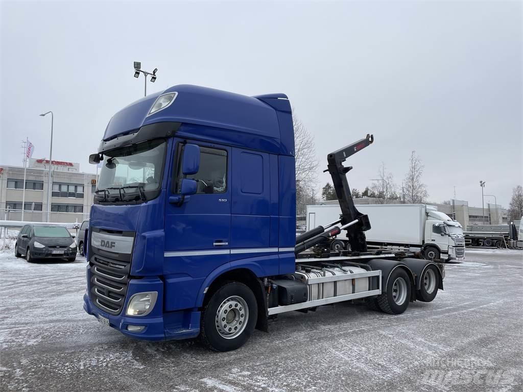 DAF XF510 6x2 شاحنات الرافعات الخطافية