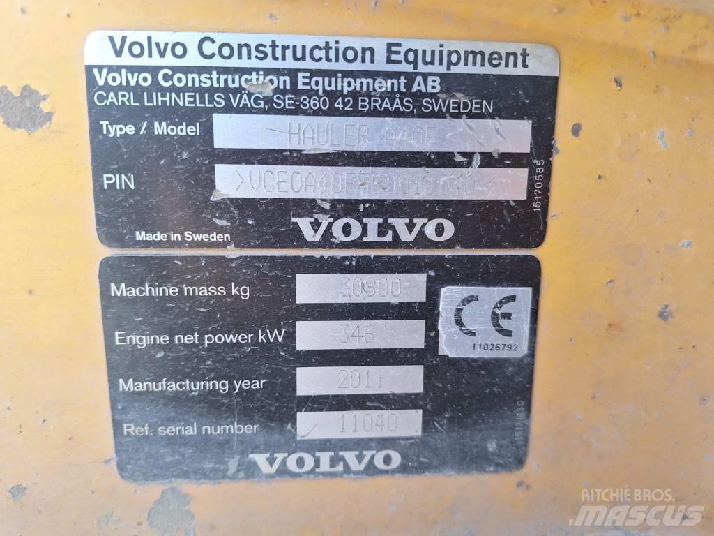 Volvo A40F DUMPPERI ساحبات مفصلية