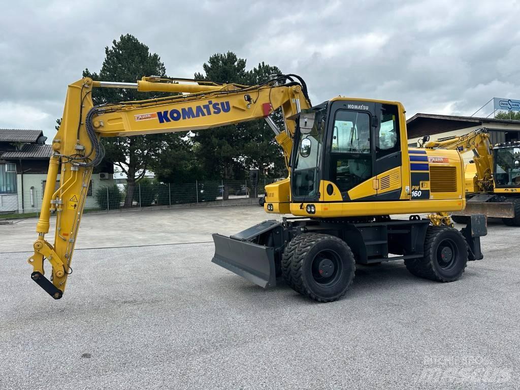 Komatsu PW 160-11EO حفارات بعجل