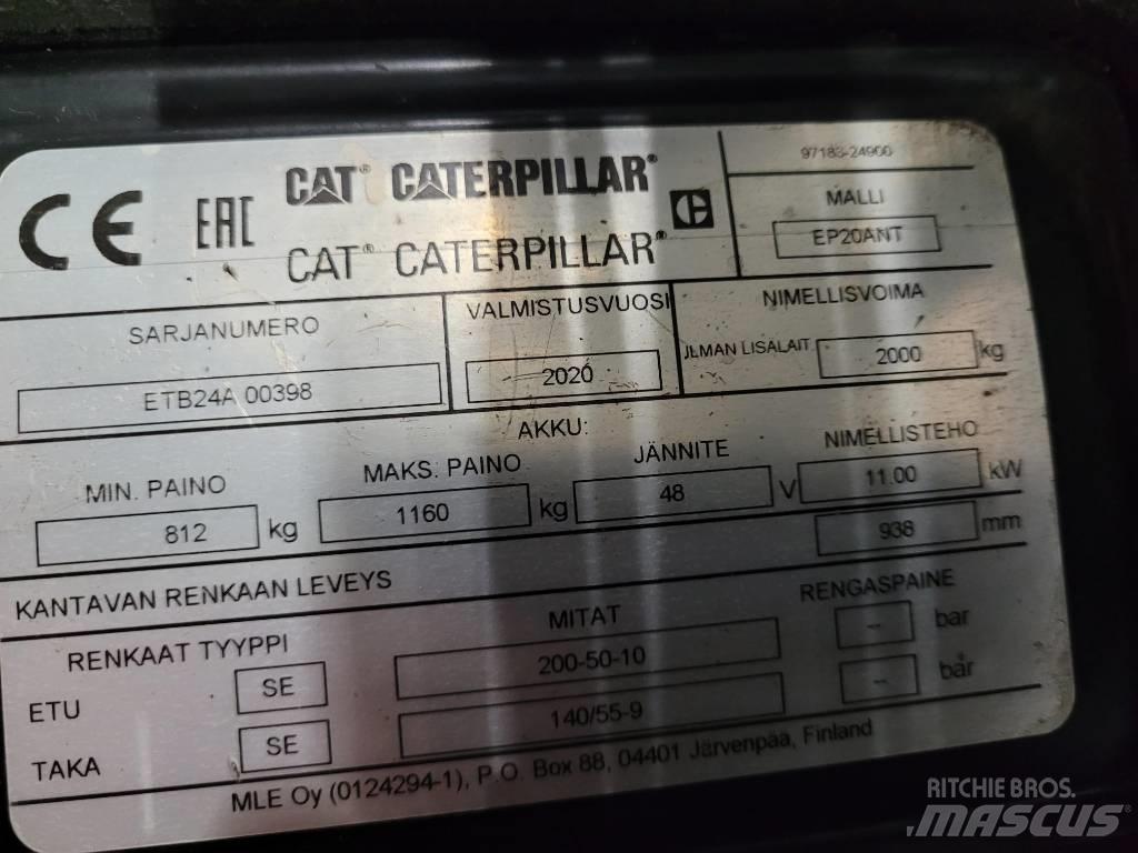 CAT EP20ANT شاحنات ذات رافعات شوكية تعمل بالكهرباء