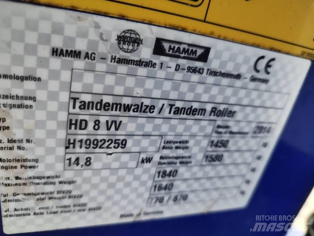 Hamm HD 8 VV مداحل ثنائية الاسطوانة