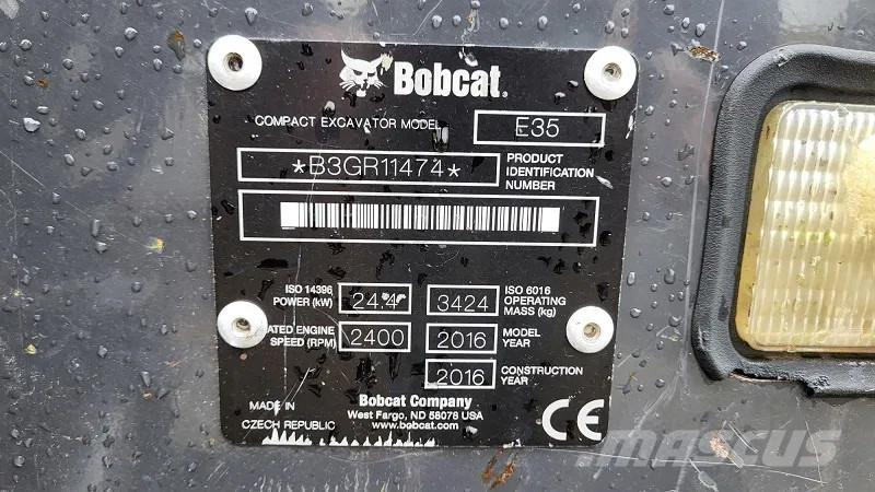 Bobcat E35 - 3500 KG حفارات صغيرة أقل من 7 طن (حفارات صغيرة)