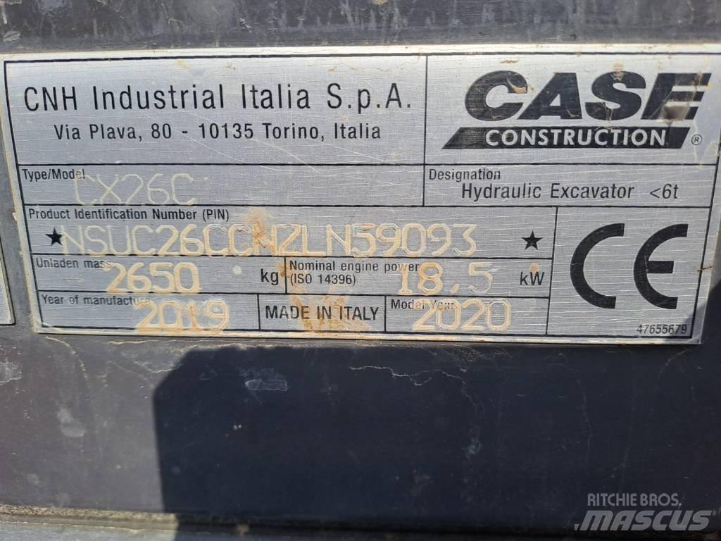 CASE CX 26 C حفارات صغيرة أقل من 7 طن (حفارات صغيرة)