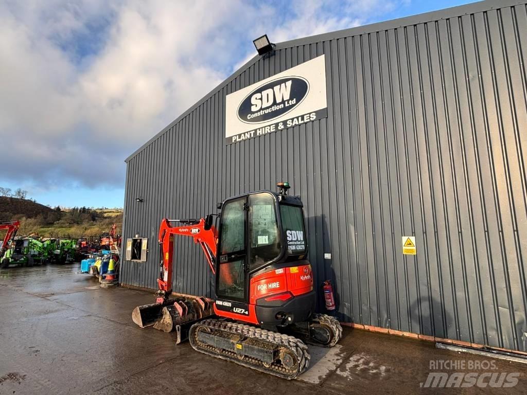 Kubota U 27-4 حفارات صغيرة أقل من 7 طن (حفارات صغيرة)