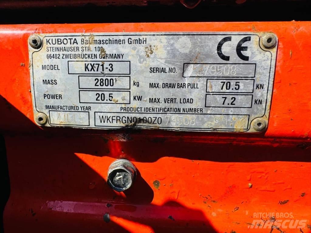 Kubota KX 71-3 حفارات صغيرة أقل من 7 طن (حفارات صغيرة)