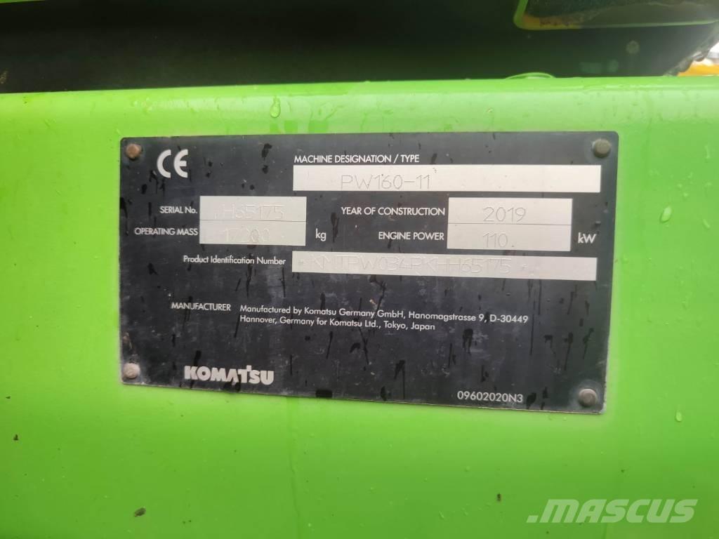Komatsu PW 160-11 حفارات بعجل