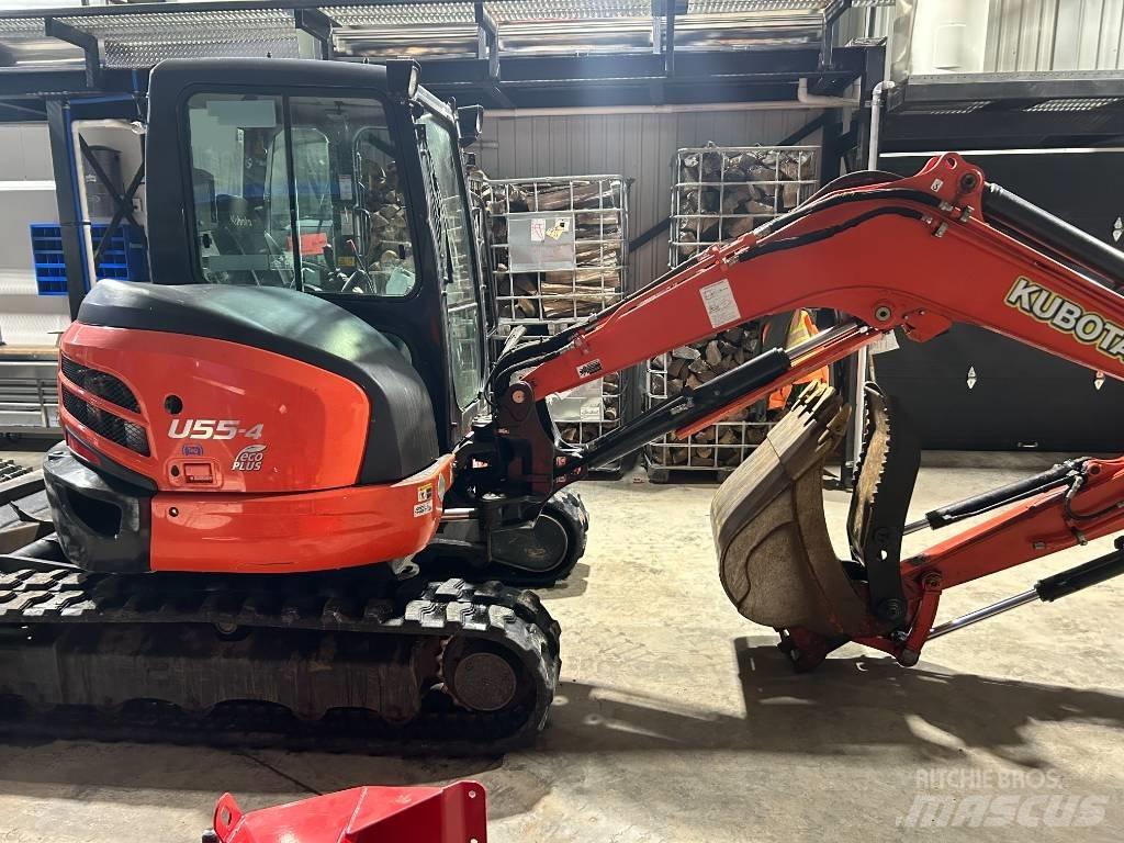 Kubota U 55-4 حفارات صغيرة أقل من 7 طن (حفارات صغيرة)