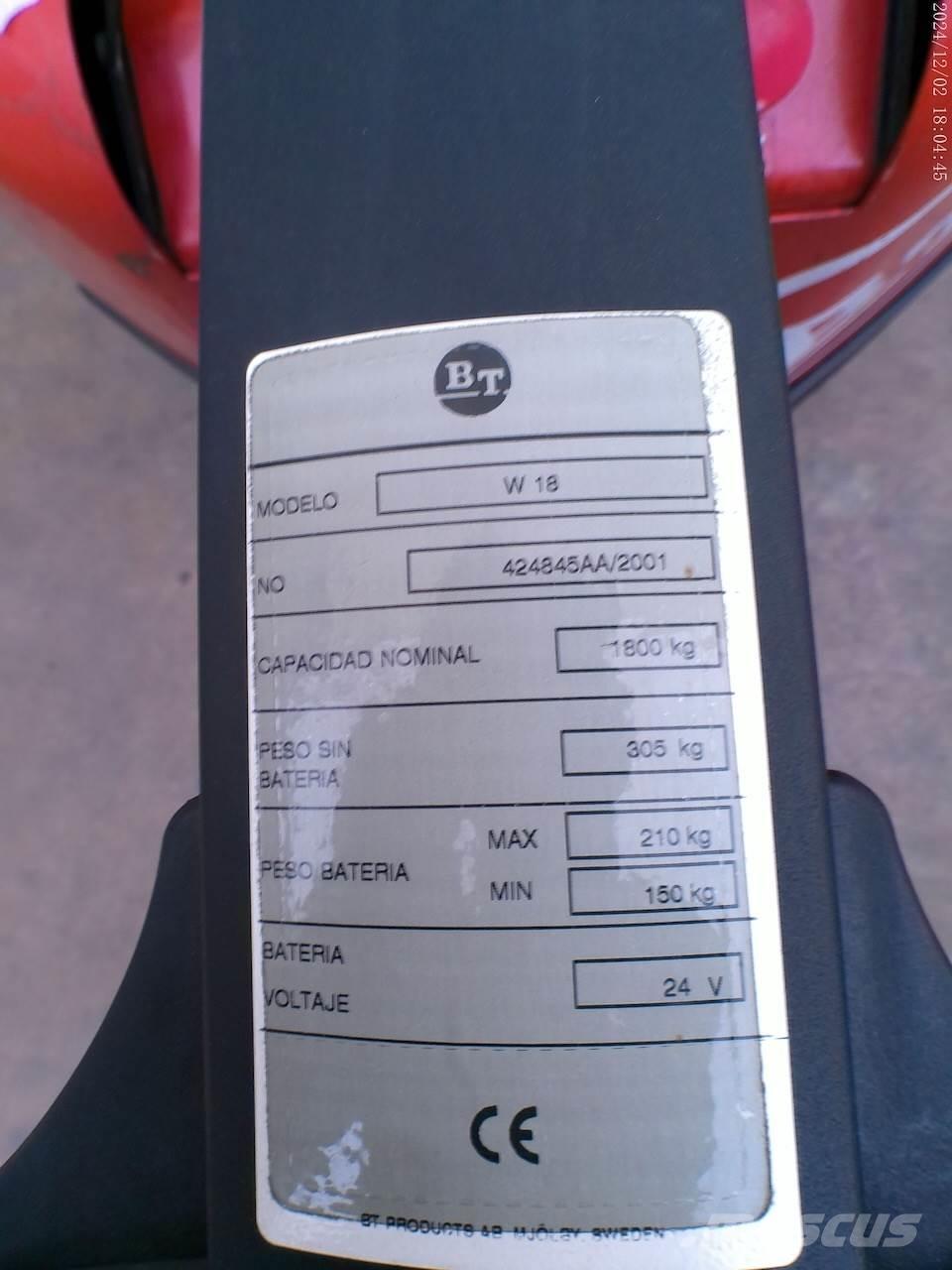BT W 18 معدات الرفع منخفض المستوى