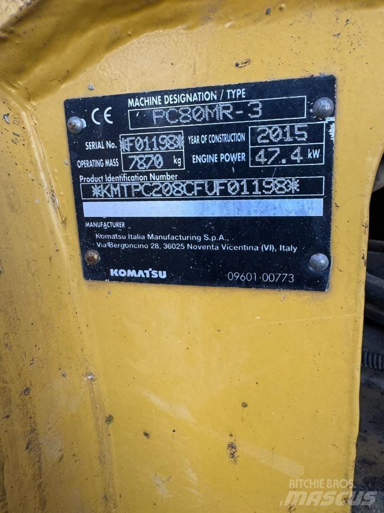 Komatsu PC 80 MR-3 حفارات وسط 7 طن - 12 طن