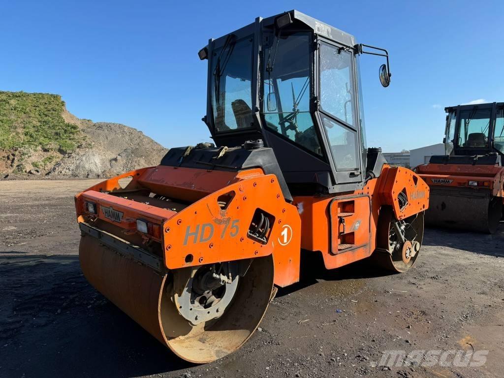 Hamm HD 75 مداحل ثنائية الاسطوانة