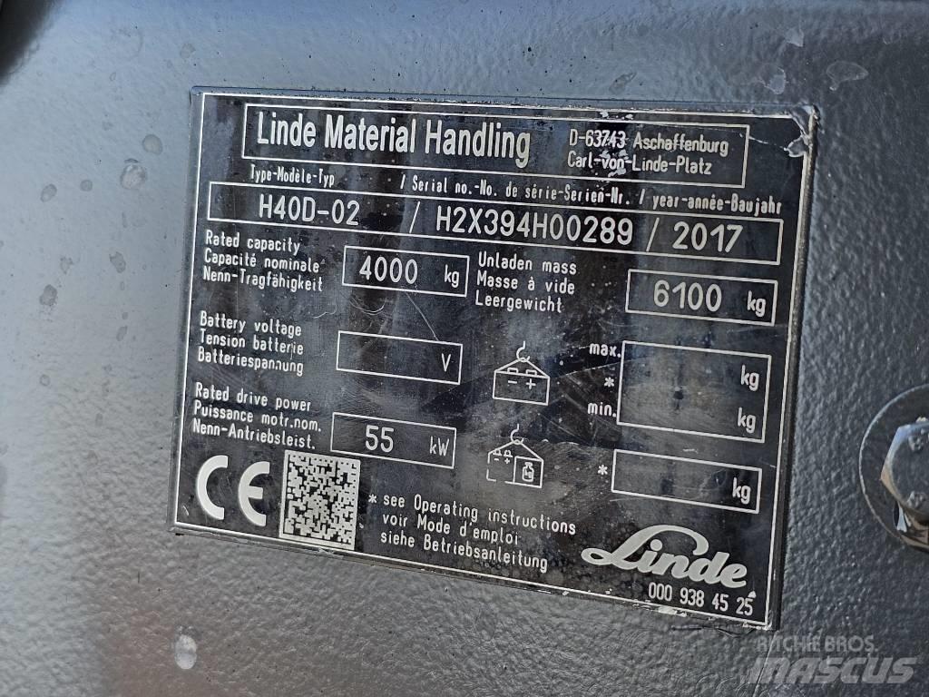 Linde H40D-02 شاحنات الديزل