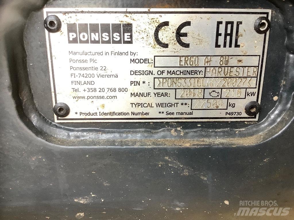 Ponsse Ergo AF 8W حصادات