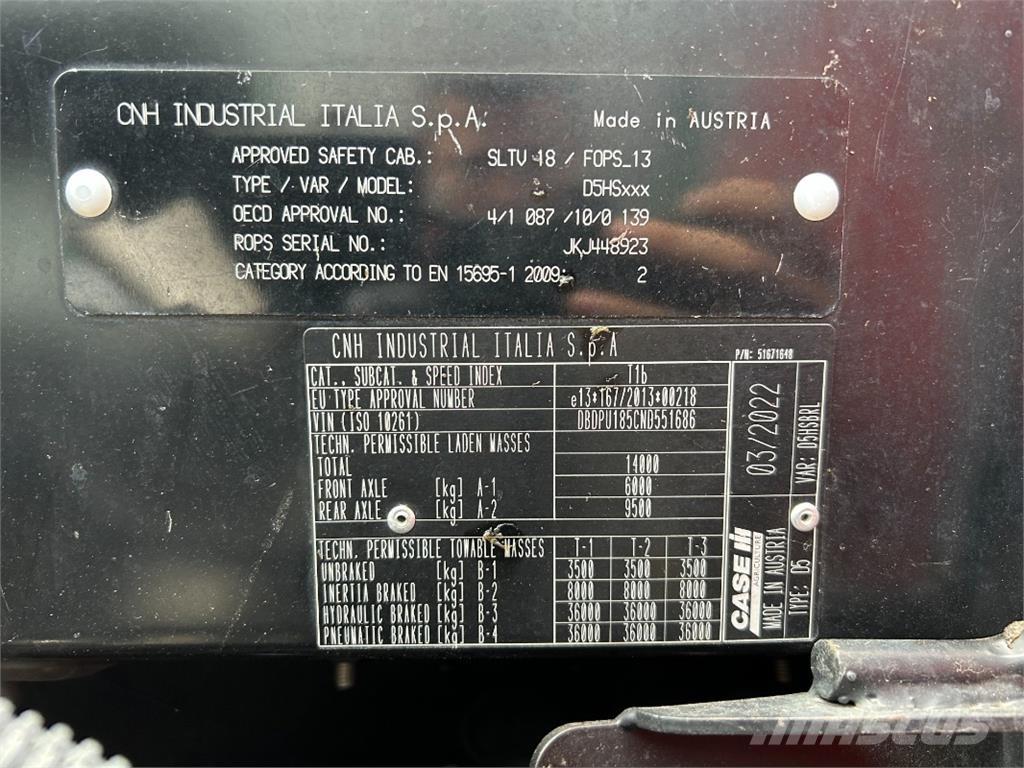 CASE Puma 185 CVX الجرارات