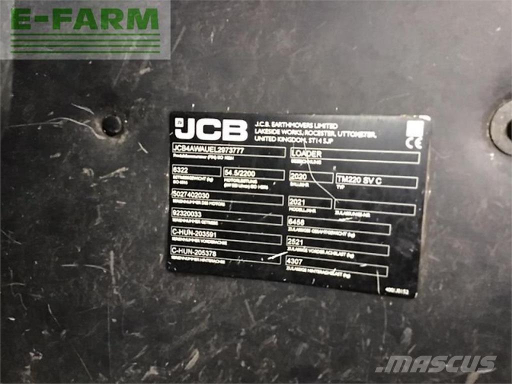 JCB tm 220 معدات مناولة لأغراض الزراعة