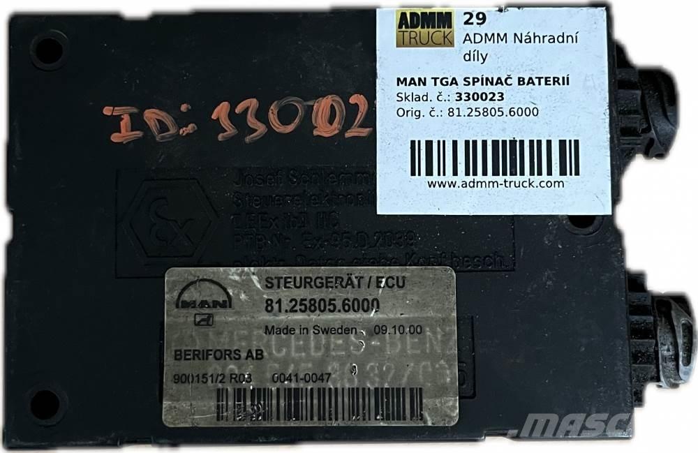 MAN TGA SPÍNAČ BATERIÍ مكونات أخرى