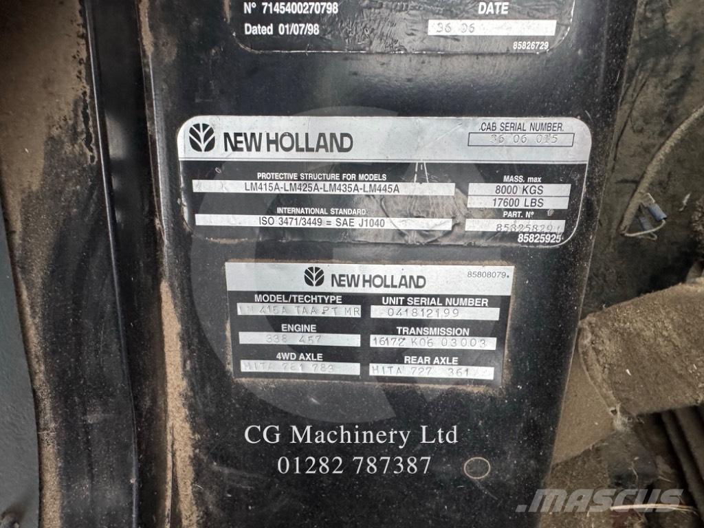 New Holland LM 415 A معدات مناولة لأغراض الزراعة