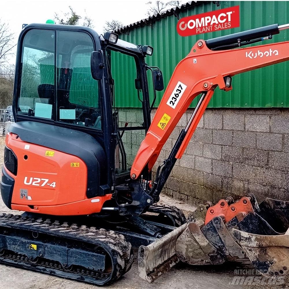 Kubota U 27-4 حفارات صغيرة أقل من 7 طن (حفارات صغيرة)