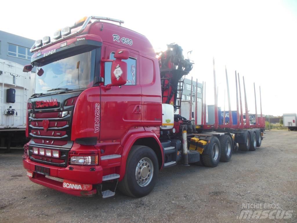 Scania R 450 شاحنات أشجار