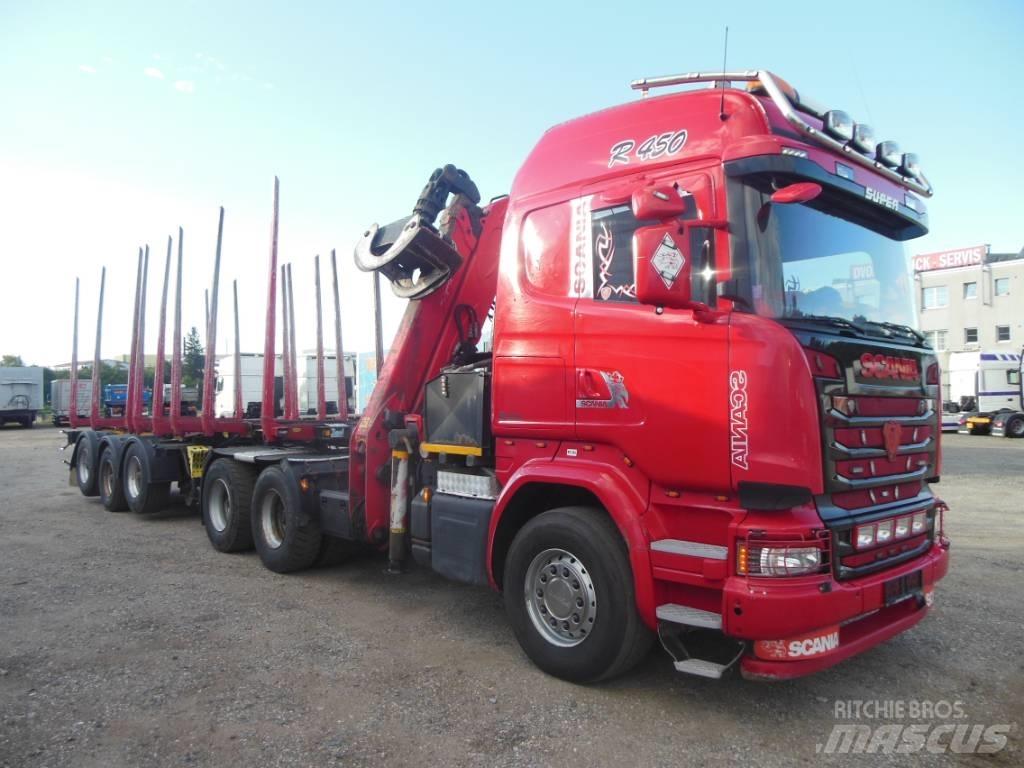 Scania R 450 شاحنات أشجار