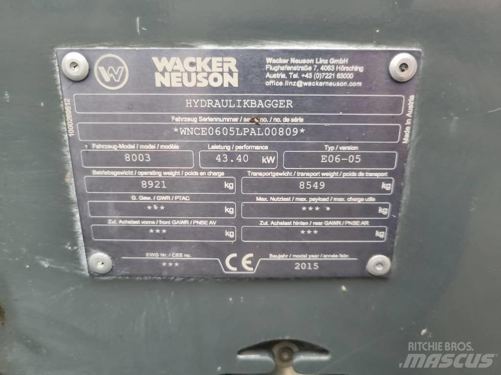 Wacker Neuson 8003 حفارات وسط 7 طن - 12 طن