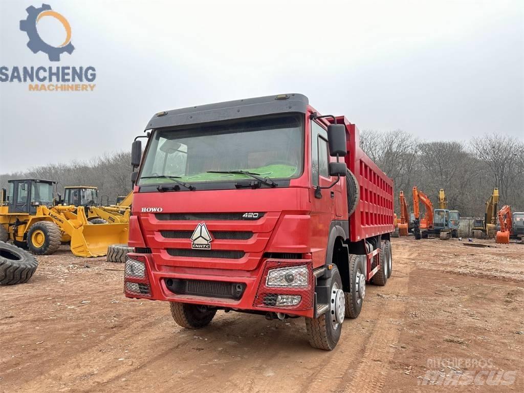 Howo 420HP شاحنات قلابة