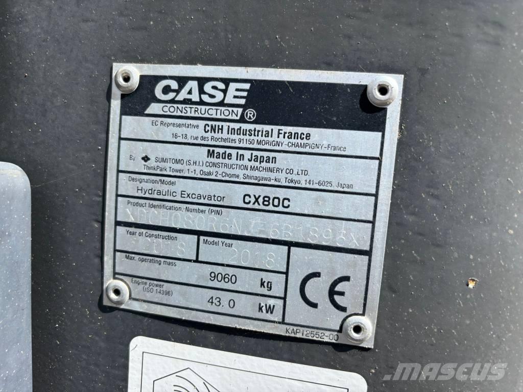 CASE CX 80 C حفارات وسط 7 طن - 12 طن